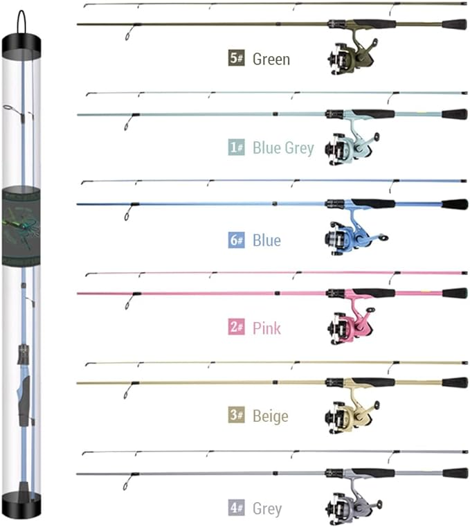 Fishing Tackle Rod With Reel Set