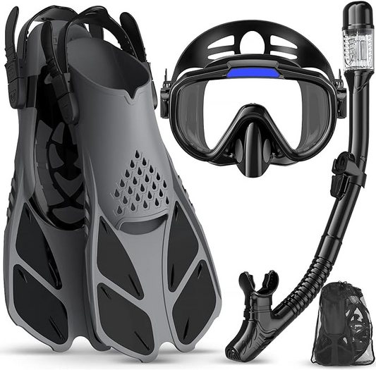 Scuba Diving Set With Mesh Gear Bag