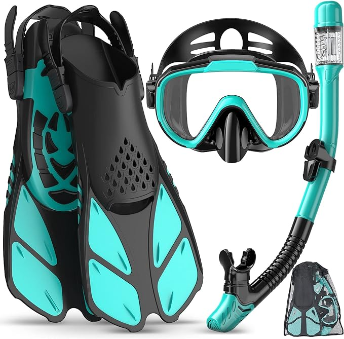 Scuba Diving Set With Mesh Gear Bag