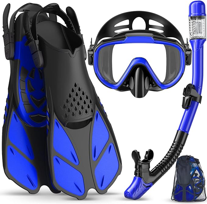 Scuba Diving Set With Mesh Gear Bag