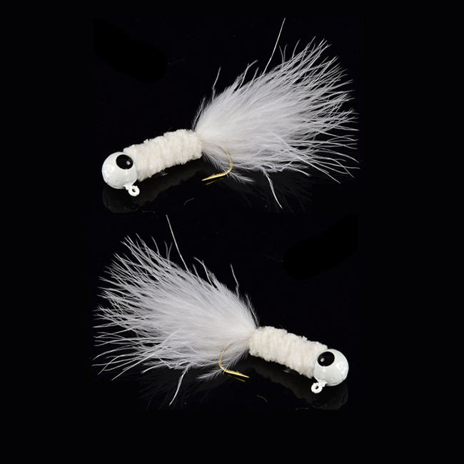 Crappie Jig Heads Fishing Hook With Feather