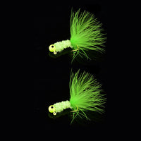 Crappie Jig Heads Fishing Hook With Feather