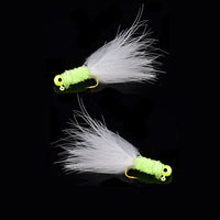 Crappie Jig Heads Fishing Hook With Feather