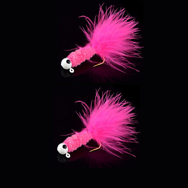 Crappie Jig Heads Fishing Hook With Feather