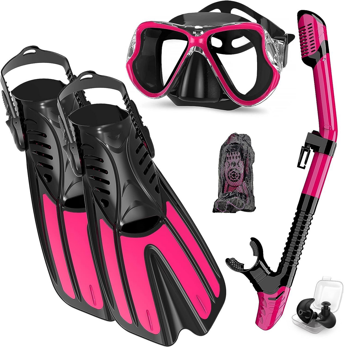 Scuba Diving Set With Mesh Gear Bag